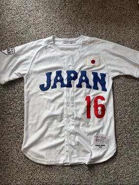HEADGEAR CLASSICS LA Japan Ohtani Baseball Jersey Men's Size Small White